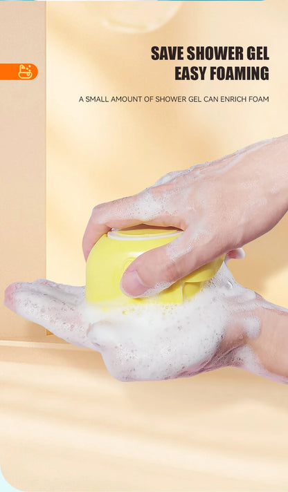 Pet Massage Shampoo Dispenser with Soft Silicone & Rubber Bristles for Dogs & Cats! 🐱✨