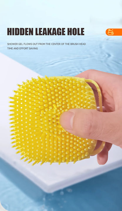 Pet Massage Shampoo Dispenser with Soft Silicone & Rubber Bristles for Dogs & Cats! 🐱✨