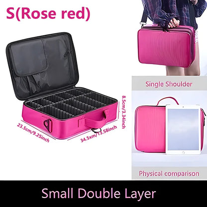 Professional Makeup Case Female Travel Big Capacity Beauty Nail ToolBox Cosmetic Organizer Suitcases For Makeup Storage Boxs
