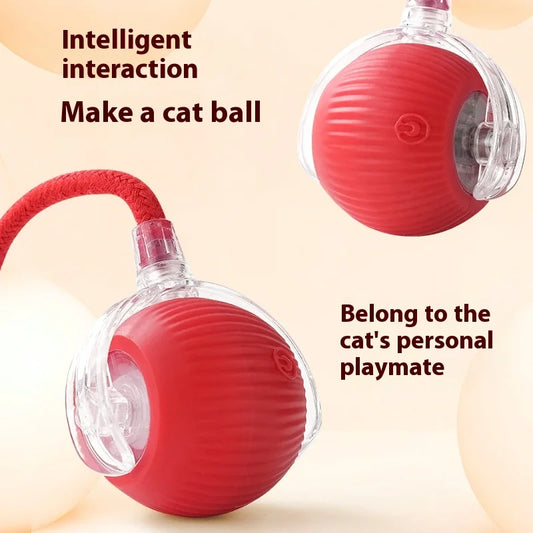 Rechargeable Interactive Cat Toy β Smart Automatic Rolling Ball for Fun Pet Play! π±β‘